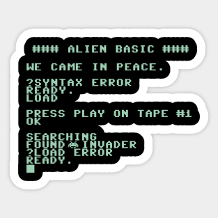 BASIC INVADER Sticker